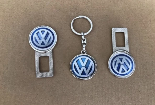 Volkswagen Golf Passat Scirocco T-roc Uyumlu Ses Susturucu Metal Toka 1 Çift Anahtarlık 1 Adet - Resim 2