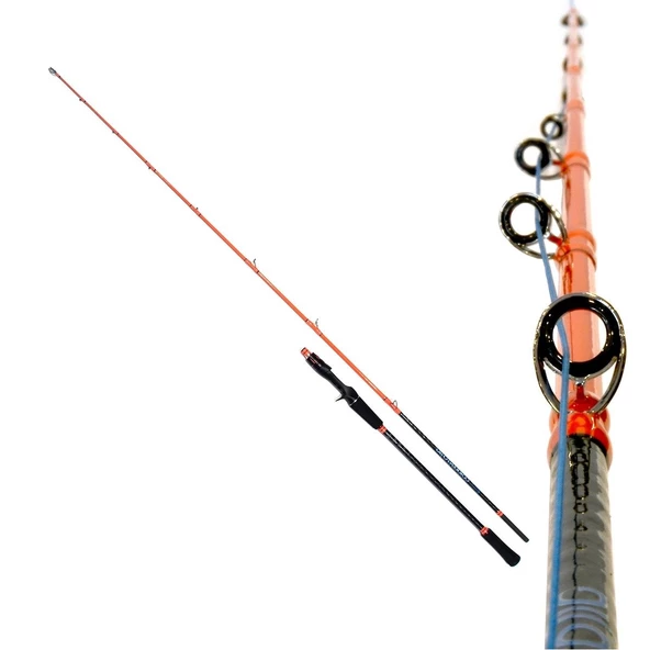 Captain Corrento 189 cm 100-250g Atarlı Karbon Slow Jigging Olta Kamışı