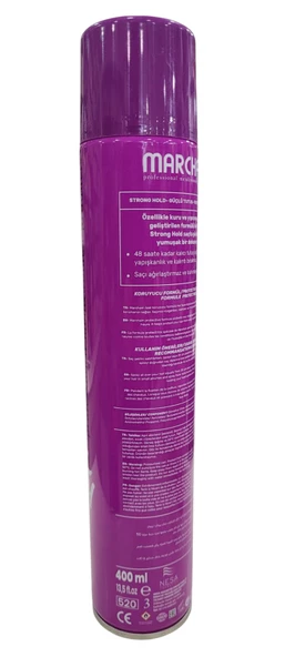 MARCHAM  STRONG HOLD SAÇ SPREYİ MOR 400 ML NO:7 - 3