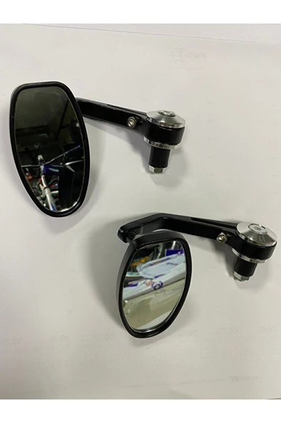 Motosiklet Gidon Aynası Takım Gümüş ürün görseli 1