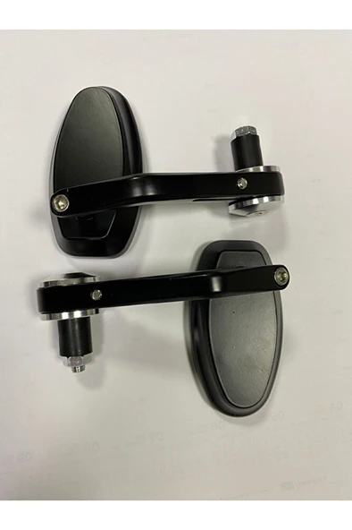 Motosiklet Gidon Aynası Takım Gümüş - Resim 3