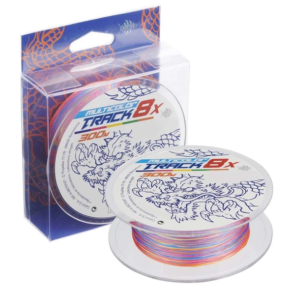 Kali Kunnan Track 8x 0.35 mm 300m Multicolor İp Misina 36.35kg Çeker