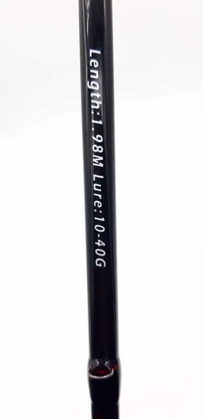 Albastar Unique 198 cm 10-40g Atarlı Karbon Spin Olta Kamışı - Resim 2