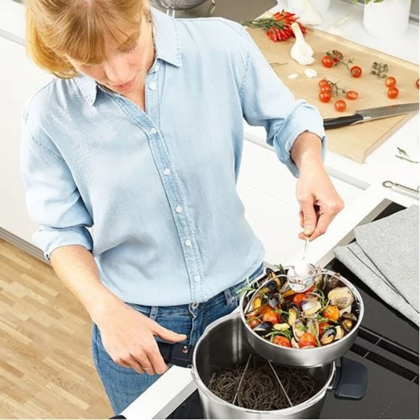 Fissler Vitavit® Premium 4.5 Litre Düdüklü Tencere Seti+2 Parça Buharda Pişirme+SKT Tarif Kitabı - 5
