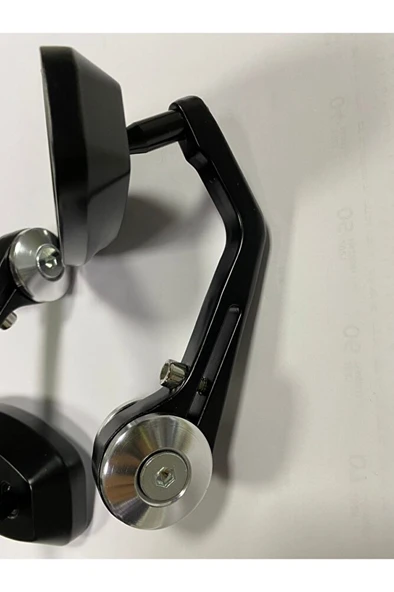 Motosiklet Gidon Aynası Takım Gümüş - Resim 2