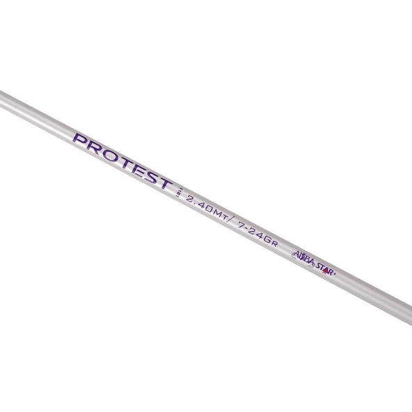 Albastar Protest 240 cm 7-24g Atarlı Karbon Spin Olta Kamışı - Resim 2