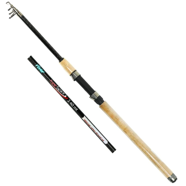River Free Spirit 240 cm 60-125g Atarlı Karbon Teleskopik Olta Kamışı - Resim 2