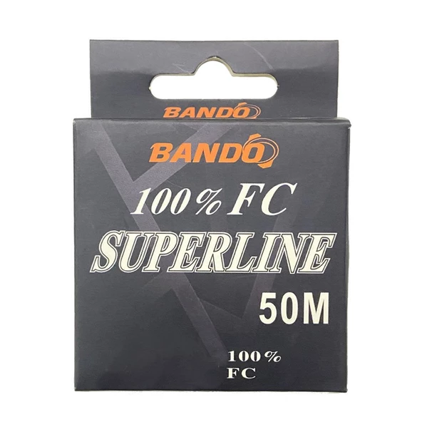Bando Süperline 0.55 mm 50m %100 FluoroCarbon Misina 14.1 kg Çeker ürün görseli