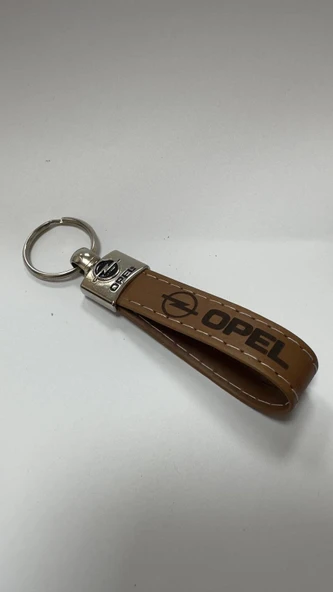 Opel Yazılı Ve Logolu TERMO DERİ Anahtarlık (KAHVERENGİ) - Resim 3