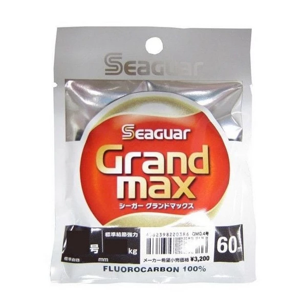 Seaguar Grandmax Hard 0.405 mm 60m %100 Fluoro Carbon Misina 8kg Çeker