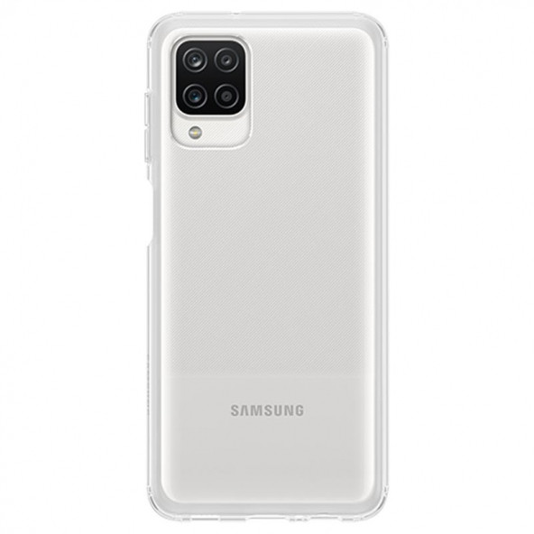 Samsung Galaxy A12 Kamera Korumalı Yumuşak Şeffaf Kılıf - 1