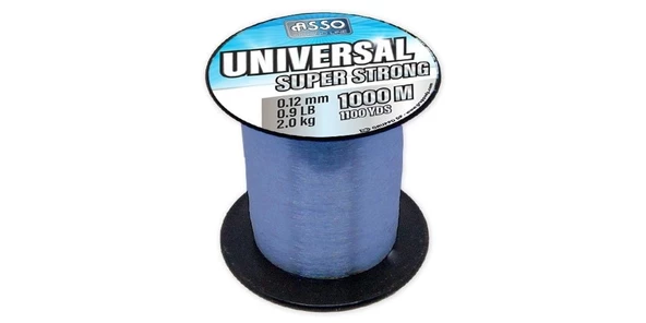 Asso Universal 0.35 mm 1000m Mavi Bobin Misina 7.3kg Çeker