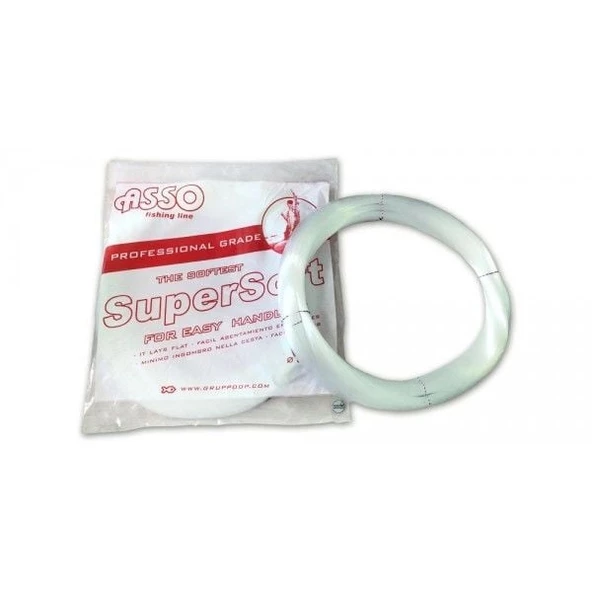 Asso Super Soft 0.90 mm 1000m Beyaz Çile Misina 36.8kg Çeker