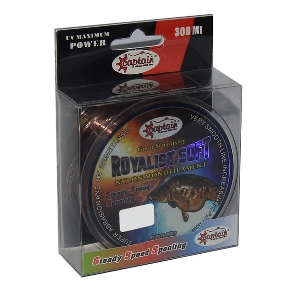 Captain Royalist Soft 0.40 mm 300m Kahverengi Monofilament Misina 18.20kg Çeker
