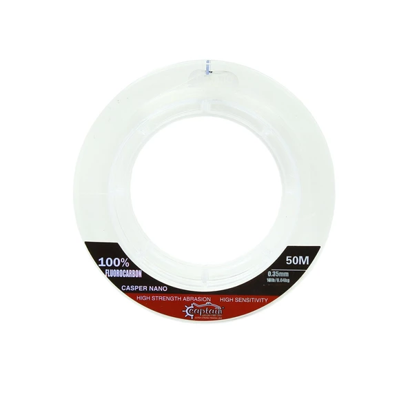 Captain Casper Nano 0.20 mm 50m %100 Fluoro Carbon Misina 2.79kg Çeker - 2