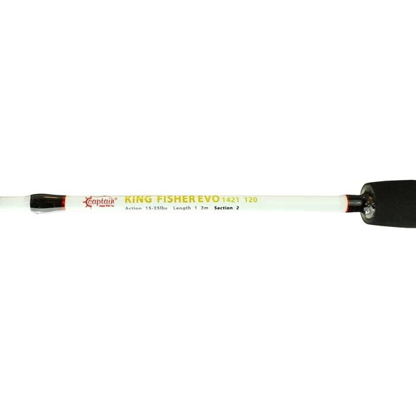 Captain King Fisher Evo 180 cm 15-25lbs Aksiyonlu Dolgu Tekne Kamışı - 3