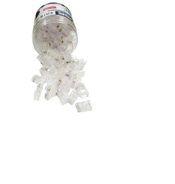 ROSE Cat6 RJ45 Konnektör 8P8C 100Adet Kutulu