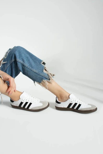 Süper Yumuşak Tam Ortopedik Yan Pedli İç Dış Deri İşleme Su Geçirmez 4 Mevsim Unisex Sneaker Spor Ayakkabı - 7