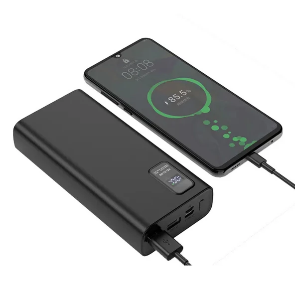 TRAVEL 20000 mAh Powerbank – 22.5W Hızlı Şarj, Mobil Cihazlar İçin Yüksek Performanslı Şarj Cihazı - 4
