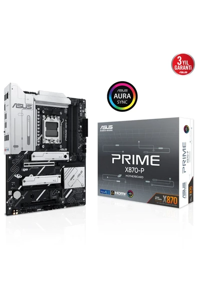 PRIME X870-P AMD X870 SOKET AM5 DDR5 8000+(OC - Resim 2