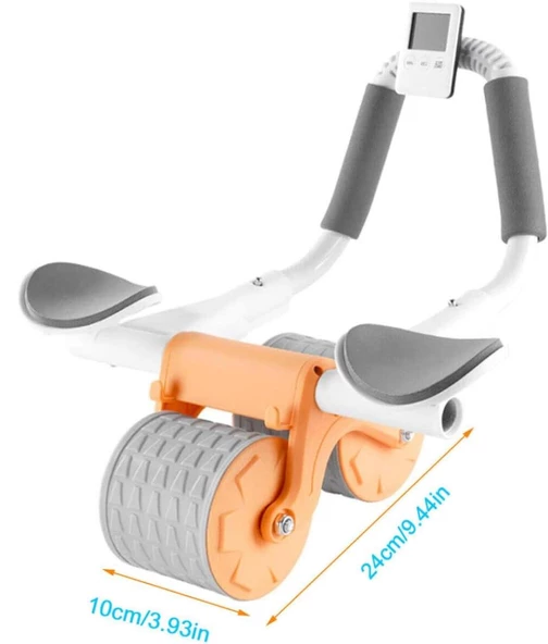 Valkyrie Karın Kası Göbek Eritici Abdominal Ab Roller Telefon Tutuculu Sayaçlı Turuncu - 8