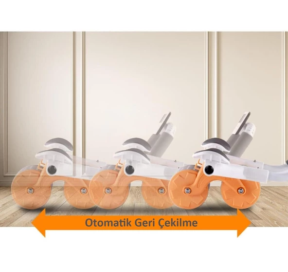 Valkyrie Karın Kası Göbek Eritici Abdominal Ab Roller Telefon Tutuculu Sayaçlı Turuncu - 2