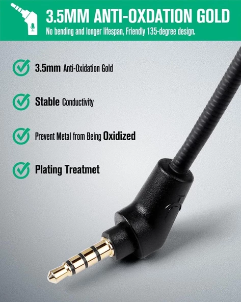 Schulzz Kingston HyperX Cloud Flight ve Flight S Uyumlu Mikrofon - 3