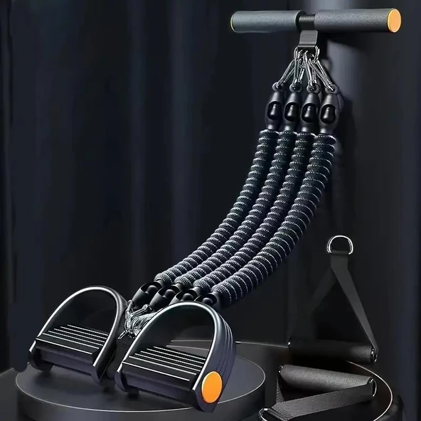 Valkyrie Çok Fonksiyonlu 10 Parça El Ayak Göğüs Kapı Yayı Egzersiz Fitness Spor Seti - 4