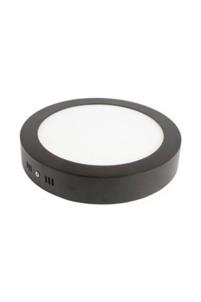 12w Sıva Üstü Yuvarlak Led Panel Siyah Kasa- sıva üstü led armatür- Enerji Tasarruflu, uzun ömür - 2