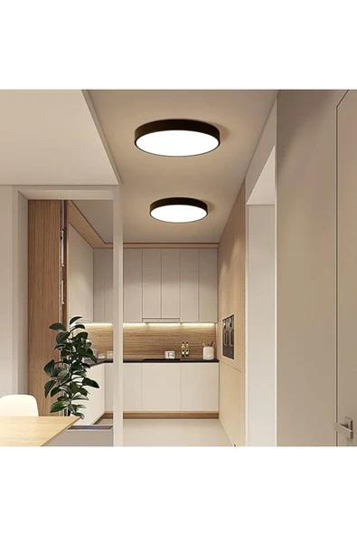 18w Sıva Üstü Yuvarlak Led Panel Siyah Kasa- sıva üstü led armatür- Enerji Tasarruflu, uzun ömür - 5