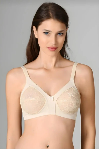 NBB 352 KADIN DANTELLİ TOPARLAYICI MİNİMİZER SÜTYEN TEKLİ  SİYAH 85 - Resim 3