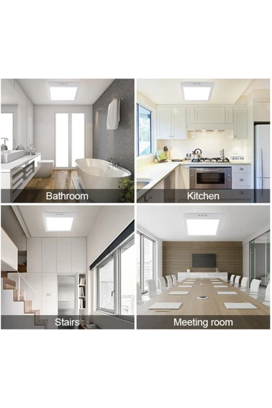 18W Sıva Üstü Kare Led Panel BEYAZ Kasa- sıva üstü led armatür- Enerji Tasarruflu, uzun ömür - 3