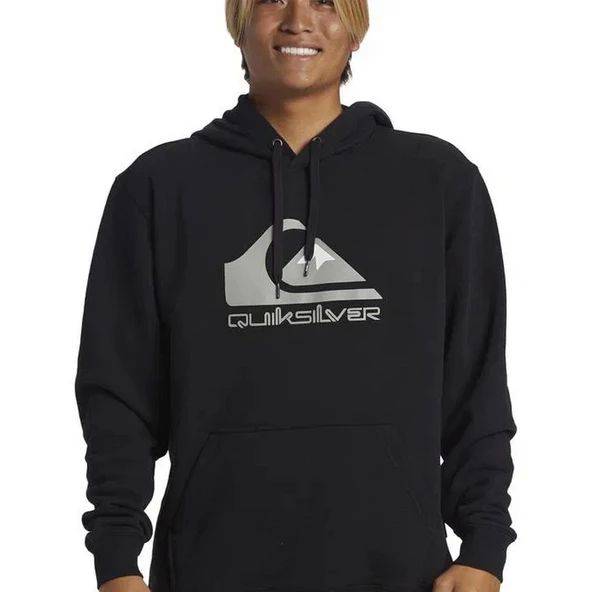 Quiksilver AQYFT03356-999 Big Logo Erkek Sweatshirt