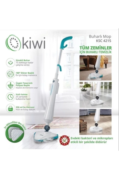 Antibakteriyel Buhar Basınçlı Temizleyici Ve Dezenfektan Mop Ksc-4215 - 8