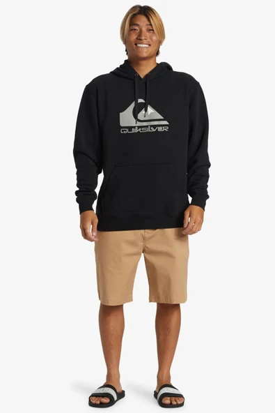 Quiksilver AQYFT03356-999 Big Logo Erkek Sweatshirt - 5
