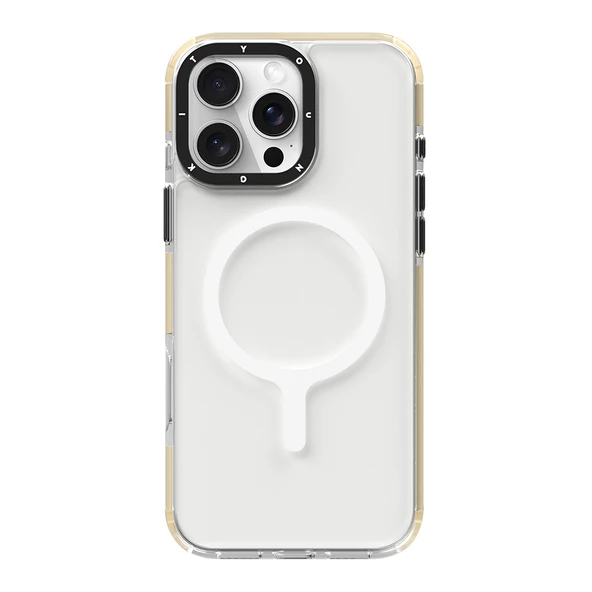 Apple iPhone 16 Pro Kılıf M-safe Şarj Özellikli YoungKit Crystal Color Serisi Kapak - 3