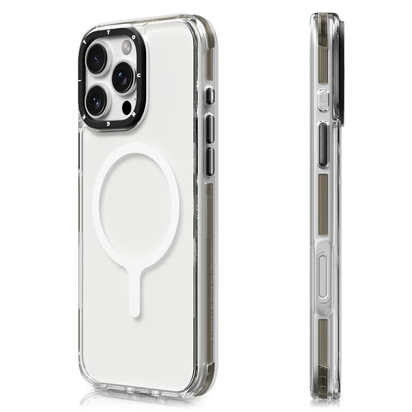 Apple iPhone 16 Pro Kılıf M-safe Şarj Özellikli YoungKit Crystal Color Serisi Kapak - 10