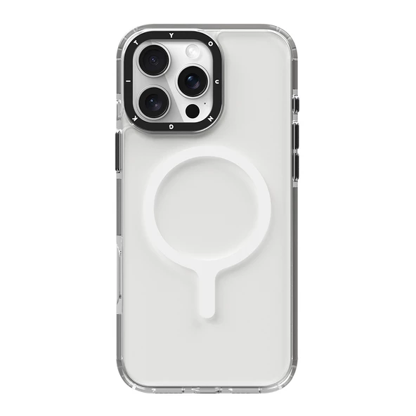 Apple iPhone 16 Pro Kılıf M-safe Şarj Özellikli YoungKit Crystal Color Serisi Kapak - 4