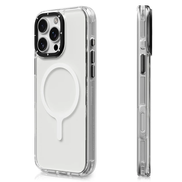 Apple iPhone 16 Pro Kılıf M-safe Şarj Özellikli YoungKit Crystal Color Serisi Kapak - 6