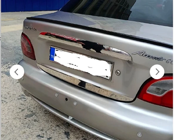 Hyundai Accent Yumurta Kasa 1995- 2000 Bagaj Alt Çıtası Krom Paslanmaz Çelik