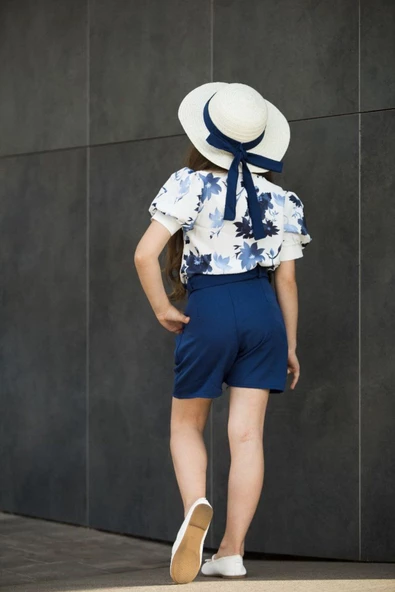 Yazlık şapkalı çiçekli kumaş - Resim 10