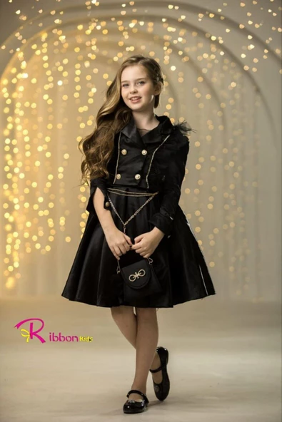 Saten Abiye Ceket Çanta Aksesuarlar - Resim 5