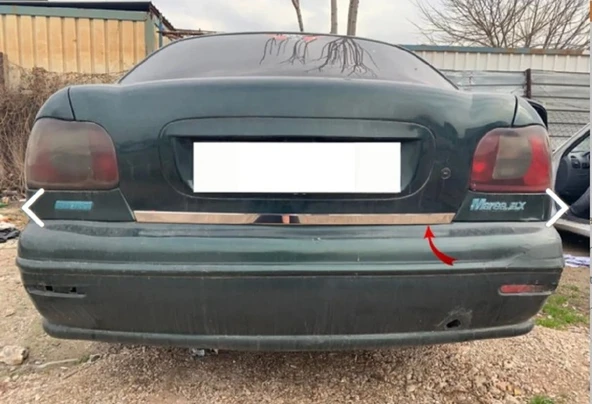 Fiat Marea 2001 kasa ile Uyumlu Bagaj Alt Çıtası Krom Paslanmaz Çelik - Resim 2