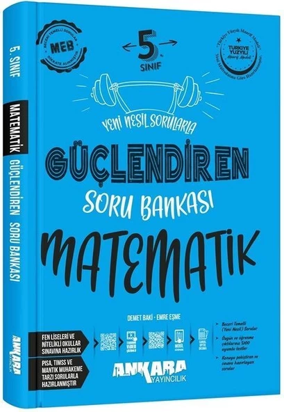 Ankara Yayıncılık 5.Sınıf Matematik Güçlendiren Soru Bankası