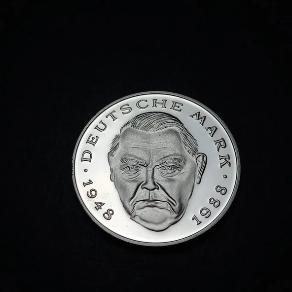 Escoines Koleksiyon 783ced6dbced 1997 Almanya 2Mark Prof Baskı Ludwig Erhard. 40.Yıldönümü eski para - 5