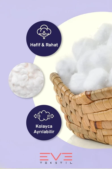 Yastık Yorgan Oyuncak Dolum Malzemesi Antialerjik Yapışmaz 1.Kalite %100 Temiz Silikon Elyaf 2 Kg - Resim 4