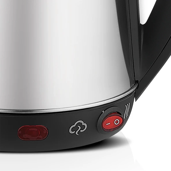 Inox Çaycı Elektrikli Çay Makinesi Kaliteli Paslanmaz Çelik Filtre (1.8L - 1500W) Erdem Store - 5
