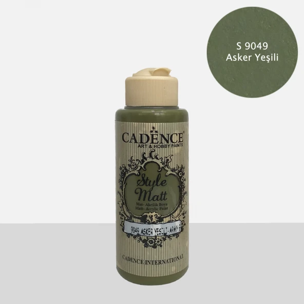 S9049 Asker Yeşili Mat Akrilik Boya