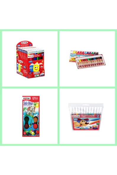 Fatih Okula Dönüş 4'lü Boyama Seti - 2