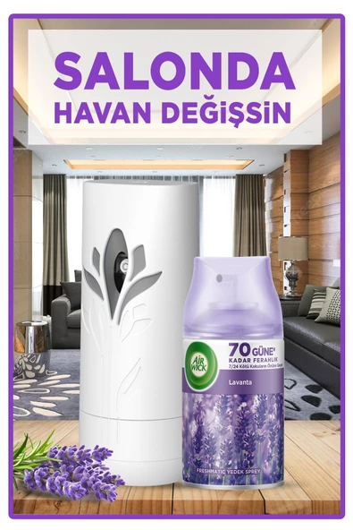 Air Wick Freshmatic Otomatik Sprey & Lavanta Yedek Sprey Oda Kokusu Kiti - 3
